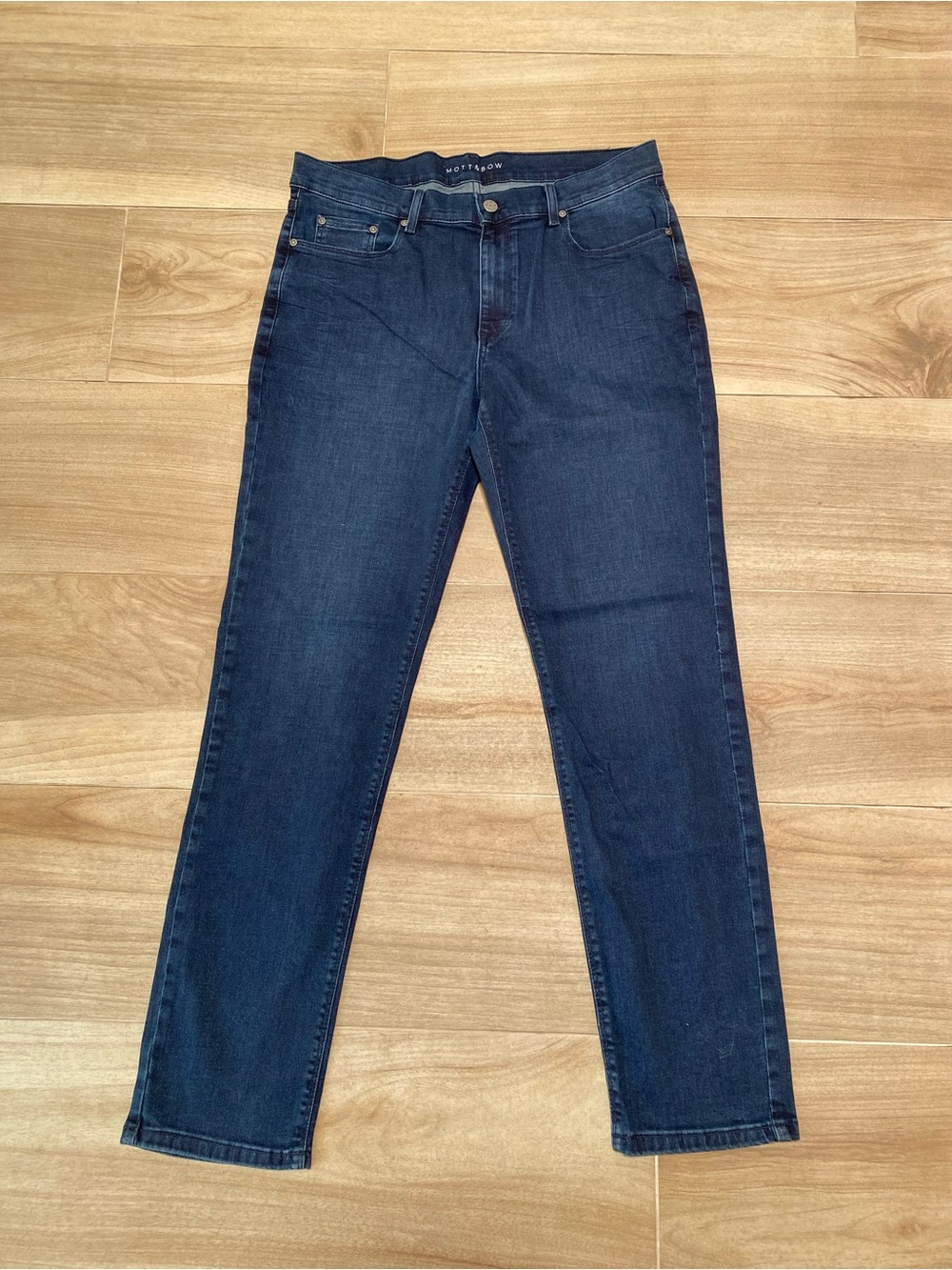 Mott & Bow Slim Fit Jeans Mens 34x32 Blue Excellent Stretch Denim
